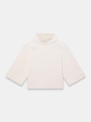 Κρεμ - Mint Velvet Cotton High Neck Top - Εικόνα 6 από 7