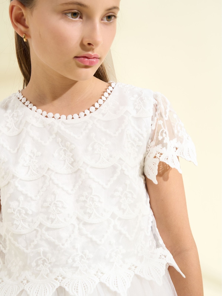 Angel & Rocket White Lucy Lace Dress - Image 3 of 3