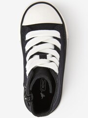 Black Zip Up Bump Toe Boots - Image 3 of 4