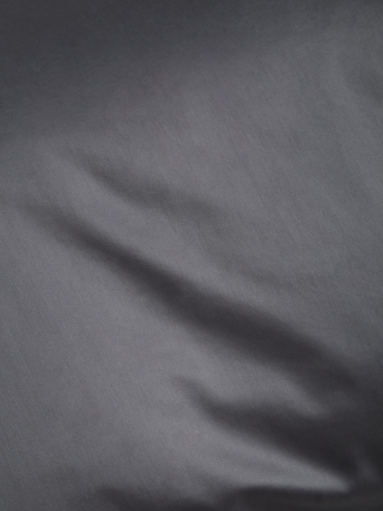 Charcoal Grey 400 Thread Count 100% Egyptian Cotton Sateen Luxury Duvet Cover and Pillowcase Set - Image 3 of 4
