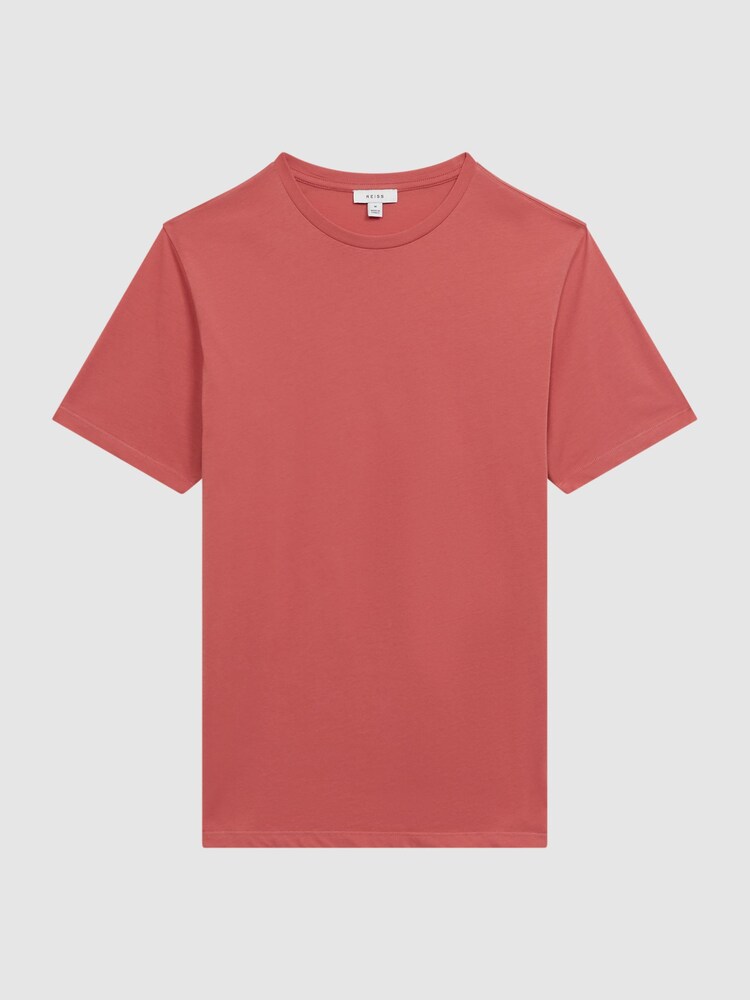Reiss Coral Bless Crew Neck T-Shirt - Image 2 of 5 Reiss Coral Bless Crew Neck T-Shirt - Image 2 of 5