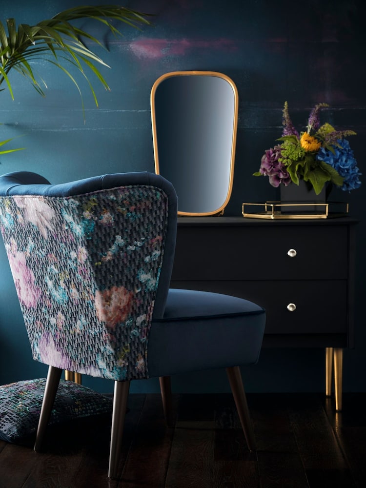 Clarke & Clarke Blue Seville Chair - Image 1 of 5