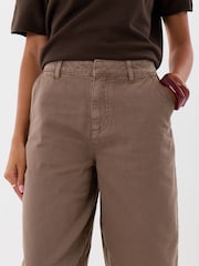 Threadbare Brown Barrel Leg Jeans - Image 4 of 4