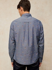 White Stuff Blue Bruton Oxford Shirt - Image 2 of 6