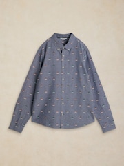 White Stuff Blue Bruton Oxford Shirt - Image 5 of 6