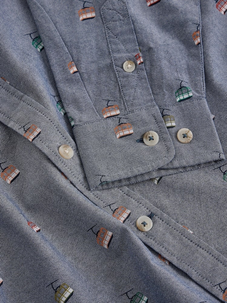 White Stuff Blue Bruton Oxford Shirt - Image 6 of 6 White Stuff Blue Bruton Oxford Shirt - Image 6 of 6