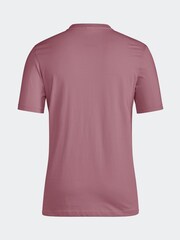 adidas Dark Red Essentials Single Jersey Embroidered Small Logo 100% Cotton T-Shirt - Image 7 of 7