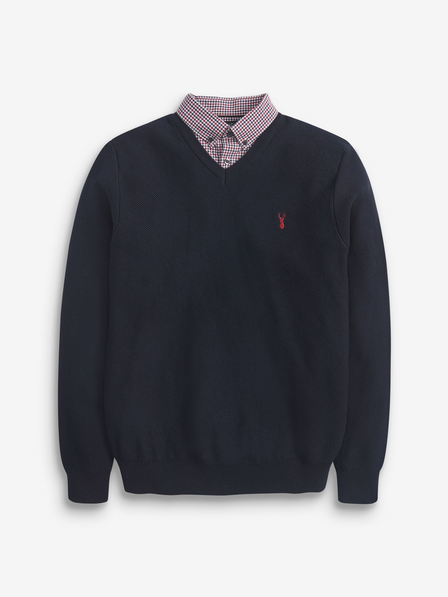 Next mens mock shirt jumper clearance