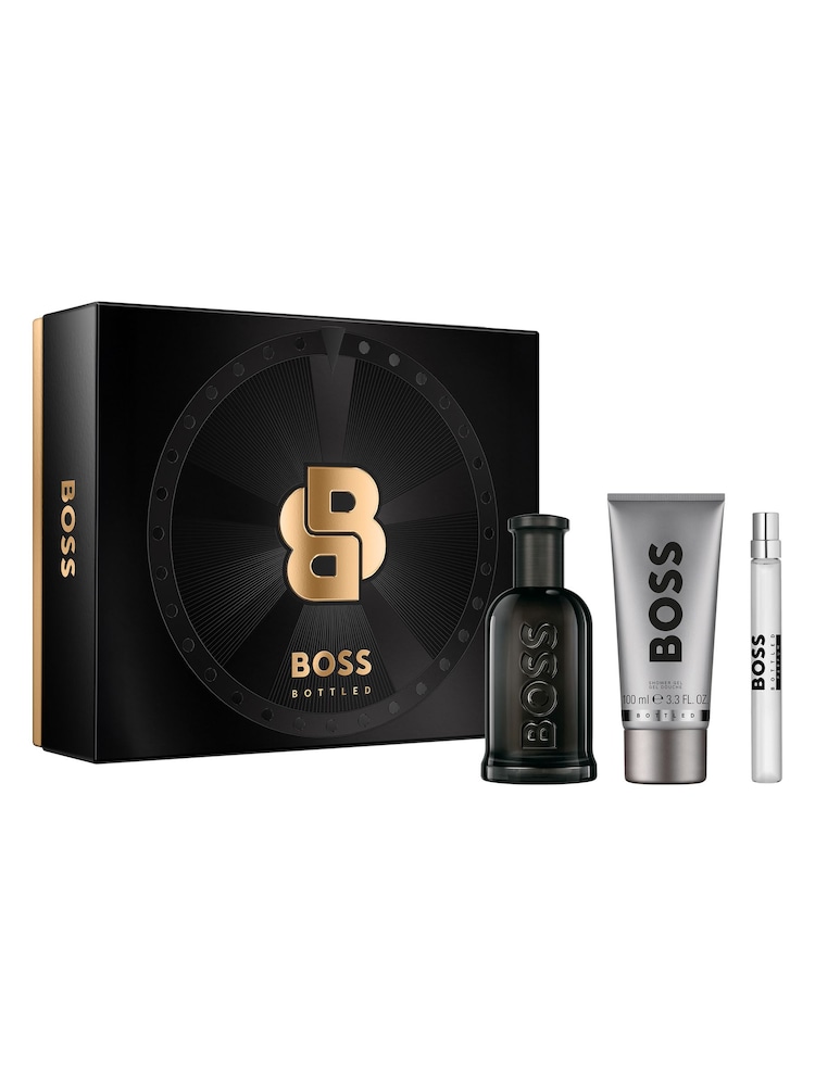 BOSS Bottled Parfum and Shower Gel Trio Gift Set - Image 1 of 4