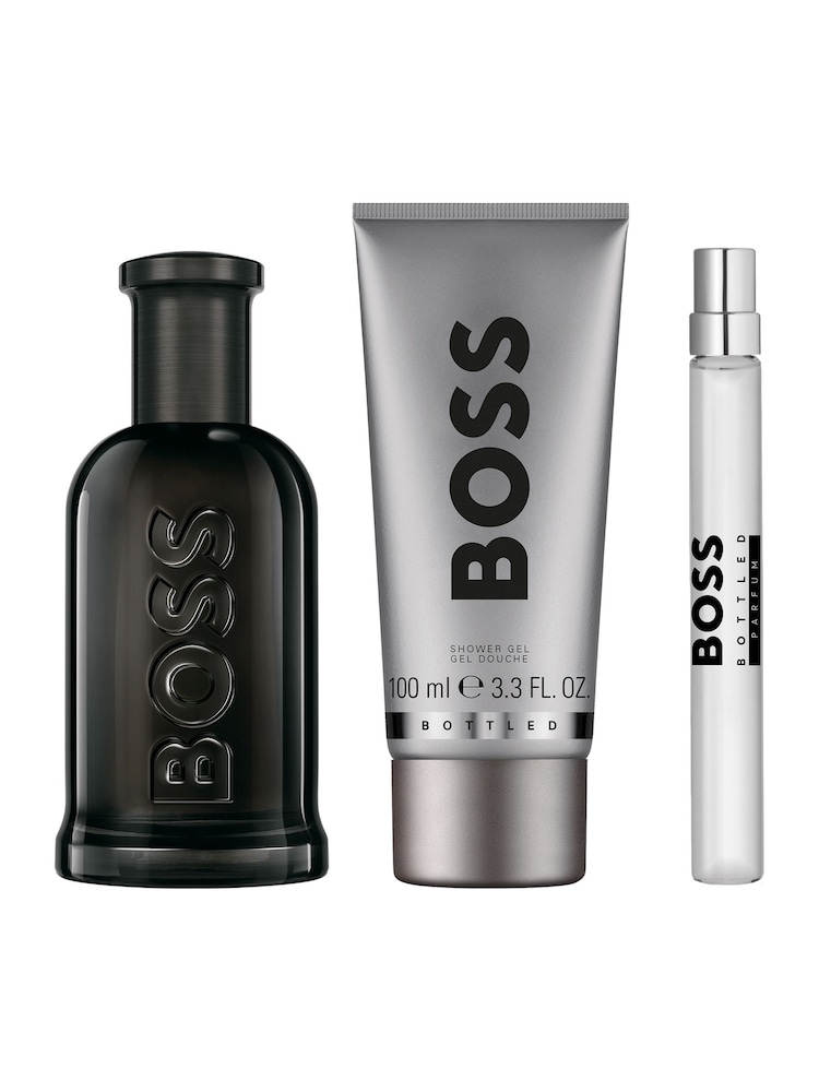 BOSS Bottled Parfum and Shower Gel Trio Gift Set - Image 2 of 4
