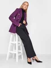 Long Tall Sally Purple Boucle Blazer - Image 3 of 4