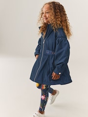 Baker by Ted Baker Shower Resistant Navy Rain Jacket - Image 3 of 6