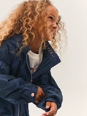 Baker by Ted Baker Shower Resistant Navy Rain Jacket - Image 5 of 6