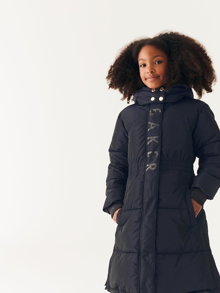 marine - Manteau matelassé long imperméable Baker by Ted Baker - Image 7 of 11