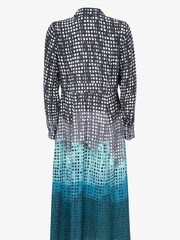 Mint Velvet Blue Kiara Print Ombré Midi Dress - Image 2 of 3