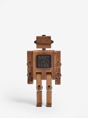 Brown Fathers Day Bronx Robot Phone Holder - Image 3 of 5
