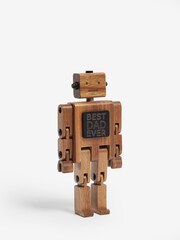 Brown Fathers Day Bronx Robot Phone Holder - Image 4 of 5