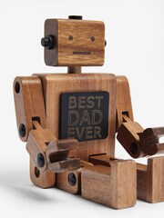 Brown Fathers Day Bronx Robot Phone Holder - Image 5 of 5
