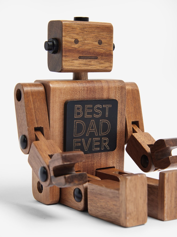 Brown Fathers Day Bronx Robot Phone Holder - Image 5 of 5