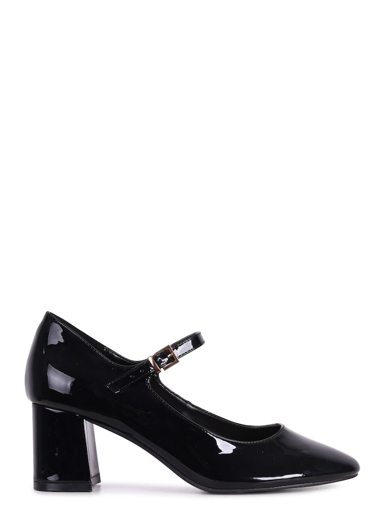 Schwarzes Lackleder - Linzi Madeline Pumps mit Blockabsatz - Bild 2 von 4 Schwarzes Lackleder - Linzi Madeline Pumps mit Blockabsatz - Bild 2 von 4