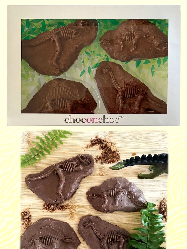 Choc on Choc 2 Pack Chocolate Dinosaurs - Image 2 of 2