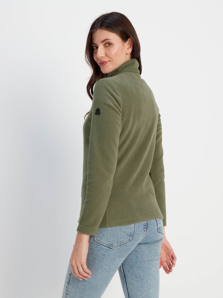 Tog 24 Green Revive Fleece Zip Neck Jumper - Image 2 of 8
