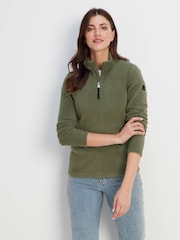 Tog 24 Green Revive Fleece Zip Neck Jumper - Image 3 of 8