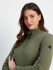 Tog 24 Green Revive Fleece Zip Neck Jumper - Image 7 of 8