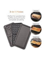 Tower Rose Gold 3 in1 Deep Fill Sandwich Maker - Image 3 of 8