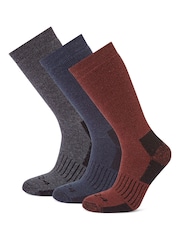 Tog 24 Grey Villach Trek Socks 3 Pack - Image 1 of 2