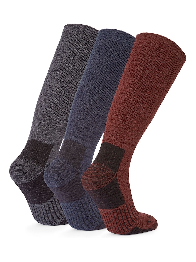 Tog 24 Grey Villach Trek Socks 3 Pack - Image 2 of 2