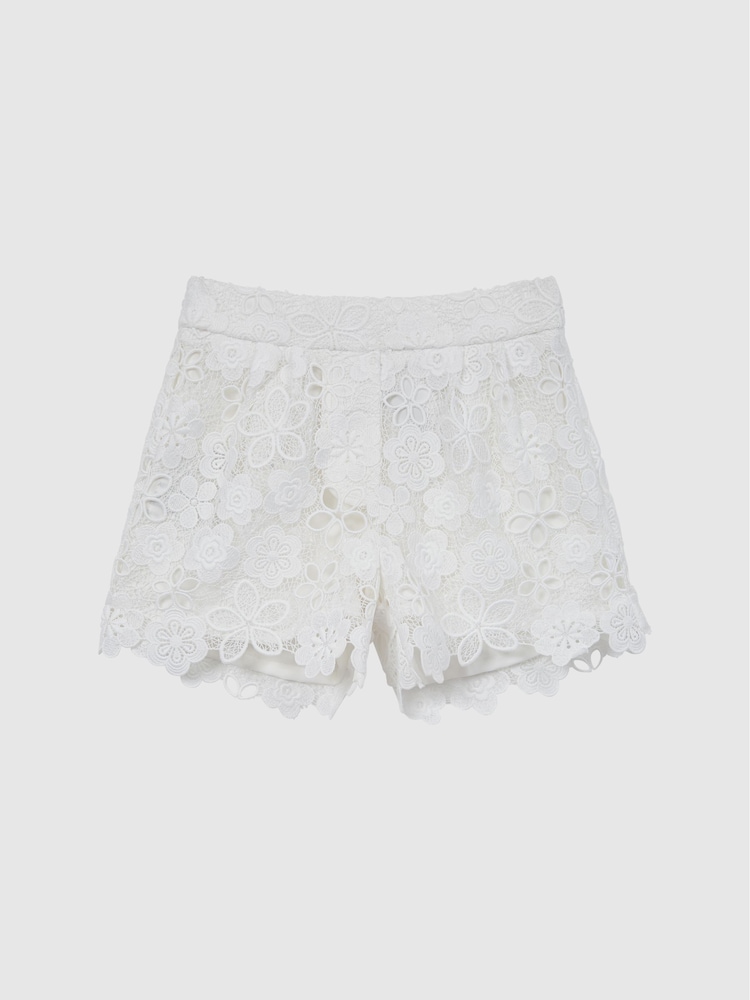 Reiss Ivory Skylar 9-12 yrs Lace Shorts - Image 2 of 6