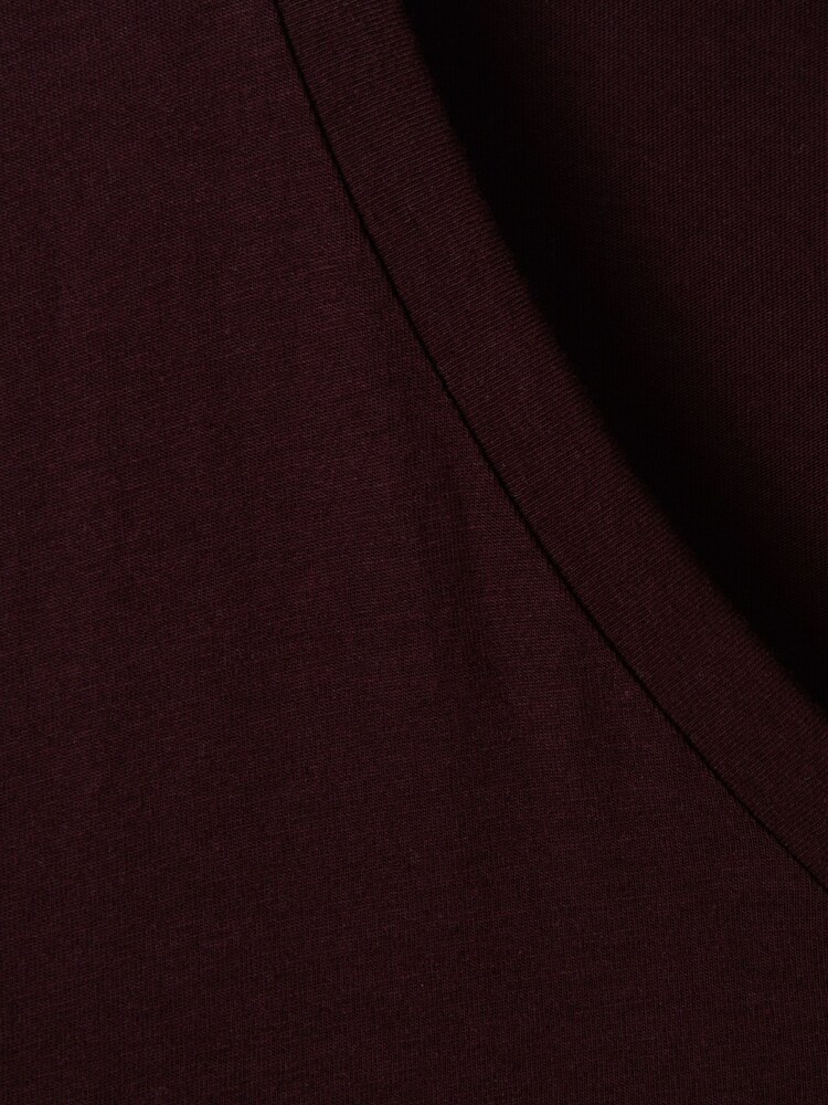 Reiss Bordeaux Dayton Cotton V-Neck T-Shirt - Image 6 of 6 Reiss Bordeaux Dayton Cotton V-Neck T-Shirt - Image 6 of 6