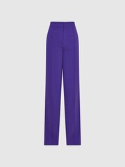 Reiss Purple Aleah Petite Pull On Trousers - Image 2 of 6