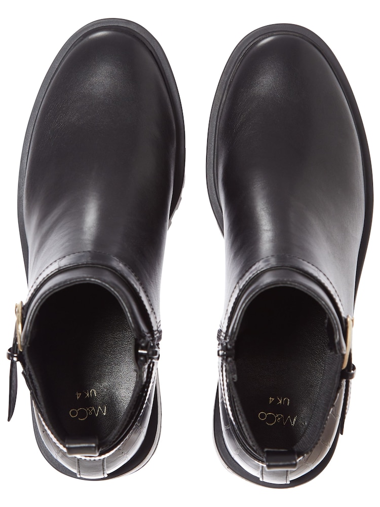 M&Co Flat Buckle Black Boots - Image 3 of 3 M&Co Flat Buckle Black Boots - Image 3 of 3