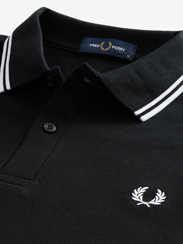 Fred Perry Long Sleeve Twin Tipped Polo Shirt - Image 5 of 7