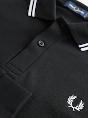 Fred Perry Long Sleeve Twin Tipped Polo Shirt - Image 6 of 7