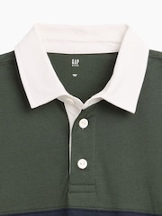 Gap Green Long Sleeve Rugby Polo Shirt (4-13yrs) - Image 3 of 3