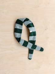 TBCo Green Stripe Cotton Towelling Hair Tie - Image 1 of 1