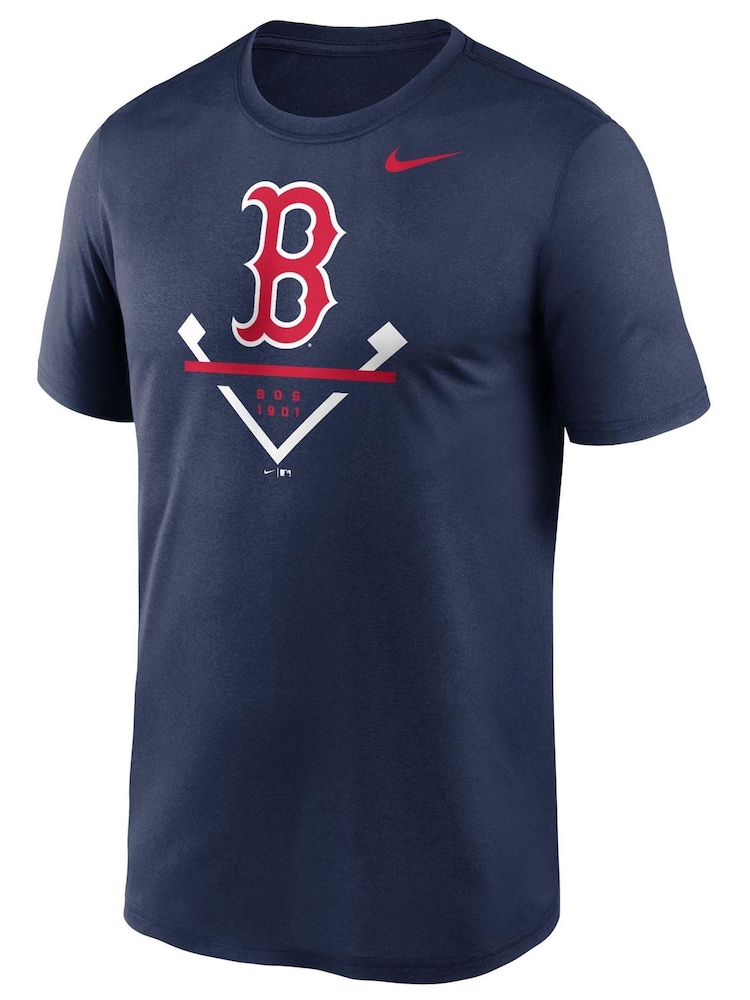 Nike Blue Boston Red Sox Nike Icon Legend T-Shirt - Image 1 of 2 Nike Blue Boston Red Sox Nike Icon Legend T-Shirt - Image 1 of 2
