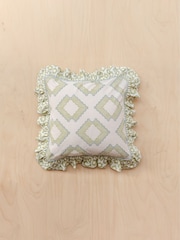 TBCo Green Diamond Cotton Cushion Cover - Image 1 of 1