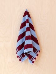 TBCo Blue Stripe Cotton Towel - Image 1 of 3