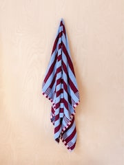 TBCo Blue Stripe Cotton Towel - Image 2 of 3