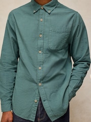 White Stuff Green Bruton Cotton Stripe Shirt - Image 3 of 6