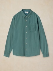 White Stuff Green Bruton Cotton Stripe Shirt - Image 5 of 6