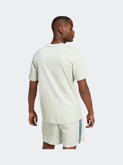adidas Light Green Essentials Single Jersey Embroidered Small Logo 100% Cotton T-Shirt - Image 2 of 7