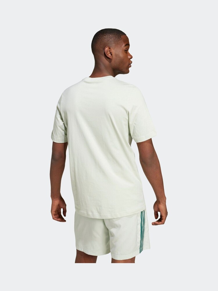 adidas Light Green Essentials Single Jersey Embroidered Small Logo 100% Cotton T-Shirt - Image 2 of 7