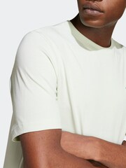 adidas Light Green Essentials Single Jersey Embroidered Small Logo 100% Cotton T-Shirt - Image 5 of 7