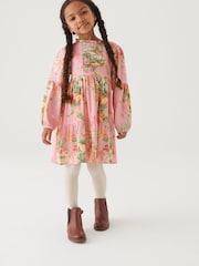 Laura Ashley Pink Pintuck Tiered Dress - Image 1 of 11