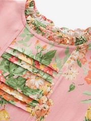 Laura Ashley Pink Pintuck Tiered Dress - Image 10 of 11